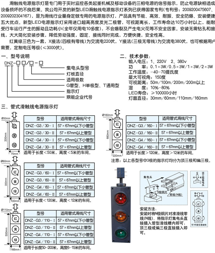 滑触线电源指示灯(图1)